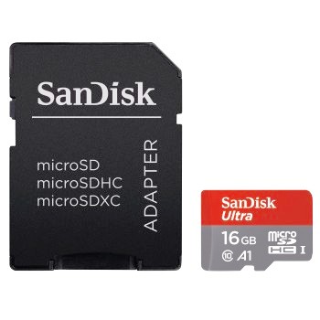 MicroSDHC Ultra C10 98Mb/s 16Gb + Adapt Tarjeta Sa