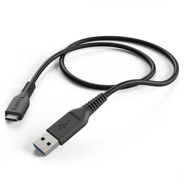 178395-1.jpg Cable USB Type C - USB A 3.1 1m, Negro Hama - Imagen 1