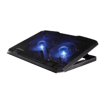 Base Soporte Aluminio Negro C/Ventilador Hama