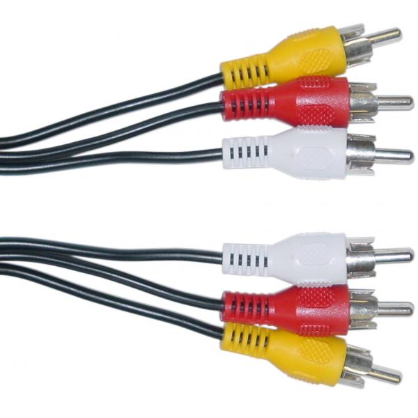 93134-1.jpg Cable 3 RCA - 3 RCA 1m Hamann - Imagen 1