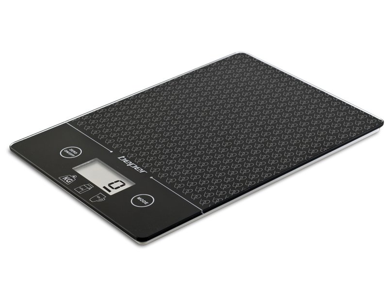 BEP-90.123N-1.jpg Bascula Electronica de Cocina Negra Beper - Imagen 1