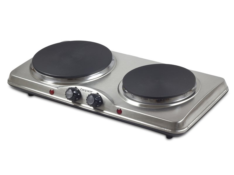 BEP-90.825-1.jpg Cocina Doble 1000+1500W Inox Beper - Imagen 1