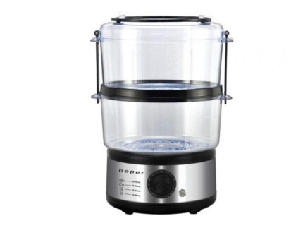 Cocina/Olla a vapor Inox 2 recipientes/ 2.5L Beper