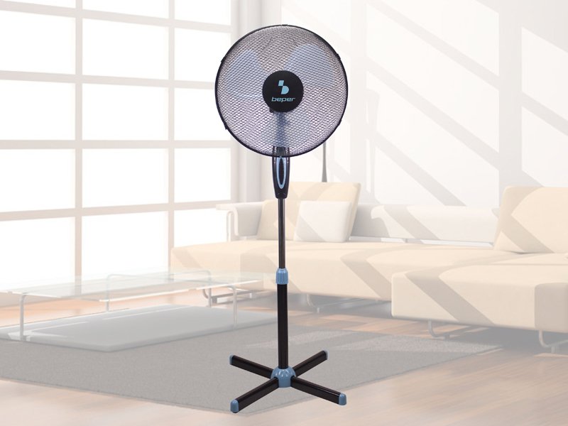 Bep-VEN101-1.jpg Ventilador de Pie 40cm Negro Beper - Imagen 1