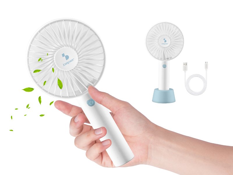 Bep-VEN401-1.jpg Ventilador USB de Mano Portatil C/Soporte 3Vel P206VEN401 Beper - Imagen 1