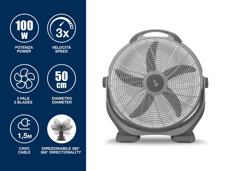 Bep-VEN560-1.jpg Ventilador Box 360º/50cm/100W P206VEN560 Beper - Imagen 1