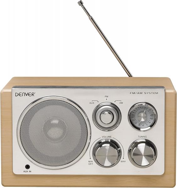 Den-TR61LW-1.jpg Radio Retro FM AC/DC TR-61 Light Wood Denver - Imagen 1