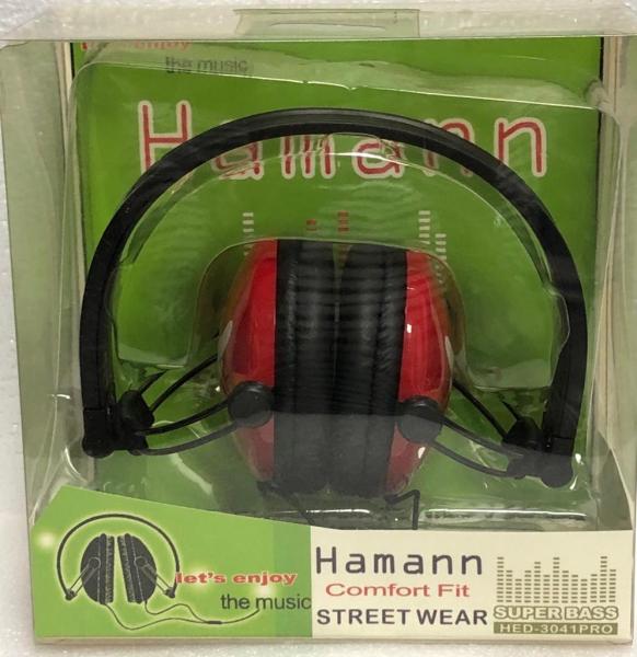 HED-3041ProRD-1.jpg Auricular STREET WEAR Rojo Wings -Hamann - Imagen 1