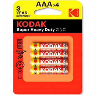 Pilas Salina Blis x4 SupHeavy Duty LR03/AAA 30953321 Kodak