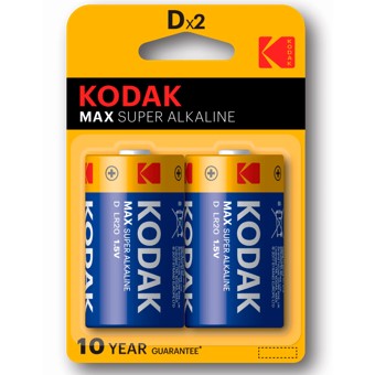 Pilas Super Alkalina B(lister (x2) LR20 / D 30952843 Kodak