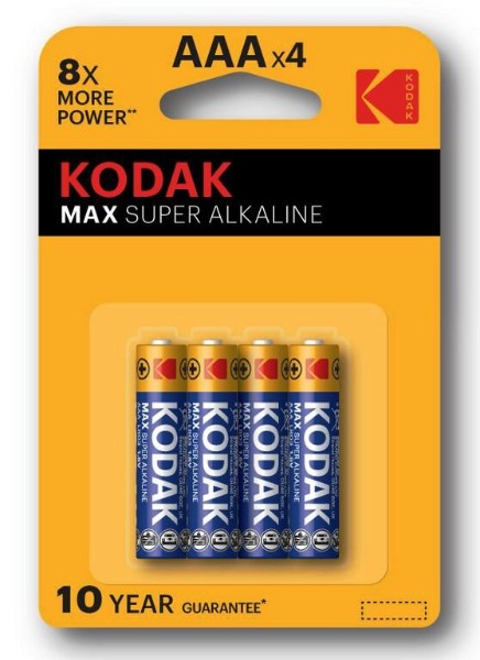 Kod-Max-LR6B4-1.jpg Pilas Super Alkalina Blister (x4) LR06 / AA Kodak - Imagen 1