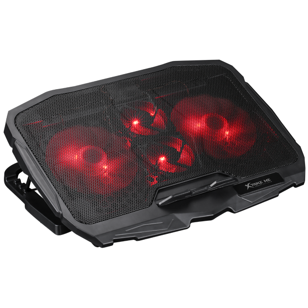 M-FN802.png Base / Soporte Portatil de Aluminio 15"-17" C/Ventilador x4 +2x Hub FN-802 XTRIKE Marvo - Imagen 1