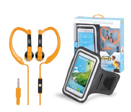 Pack Runner Aur. C/Micro+Braz. Naranja Trevi