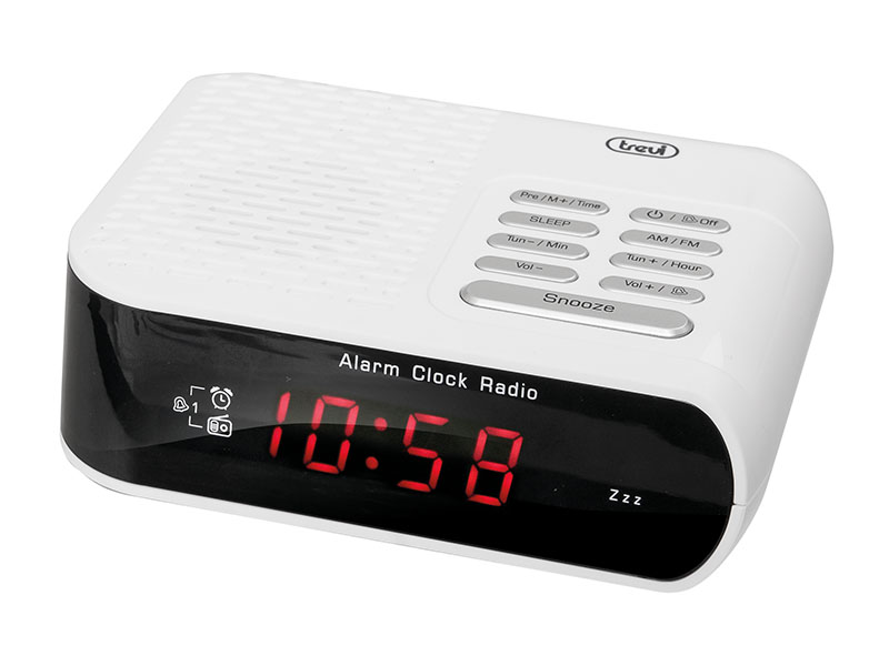Tre-RC827D-Wh-1.jpg R/Despertador AM/FM AC Blanco Trevi - Imagen 1