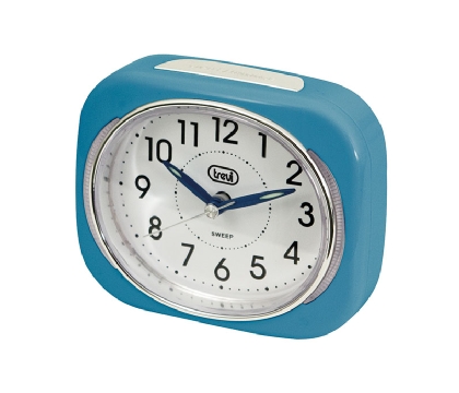 Despert. Analog. Silencioso C/Luz/Snooze Azul Trevi