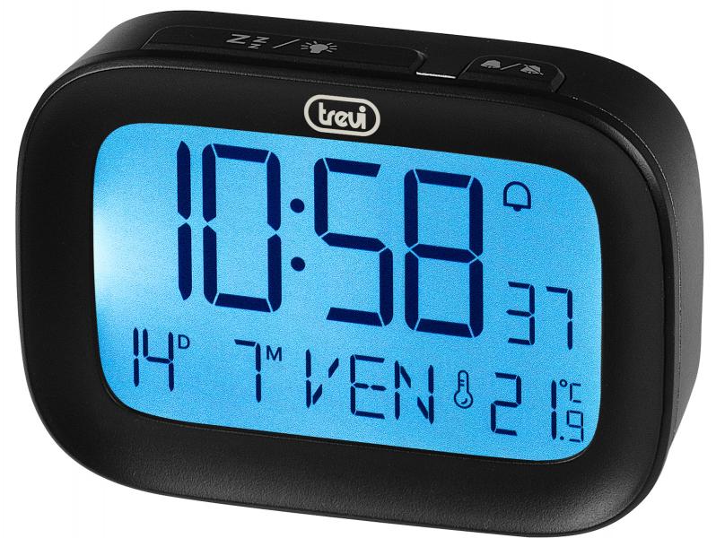 Tre-SLD3850Bk-1.jpg Desp. Digi. C/Fecha/Temp/Snooze SLD 3850 Bk Trevi - Imagen 1